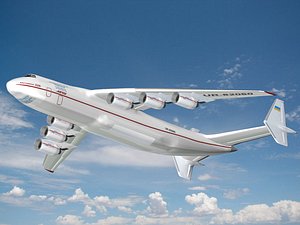 antonov an-225 mriya aircraft 3d model
