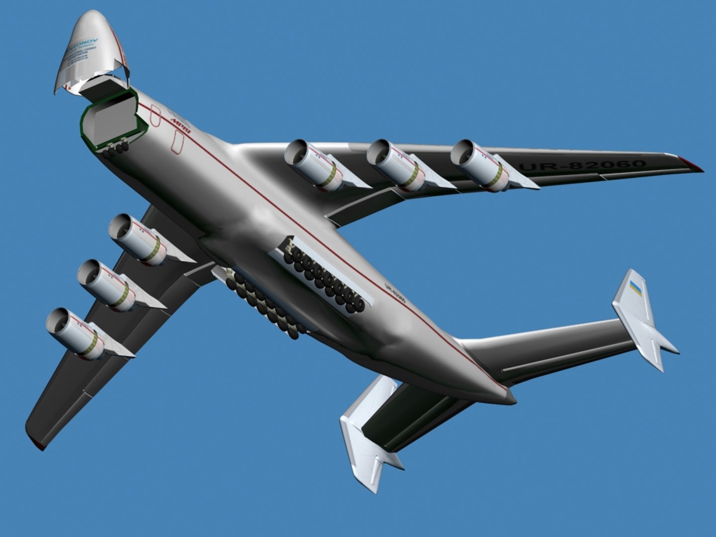 Antonov An-225 Mriya Aircraft 3d Model