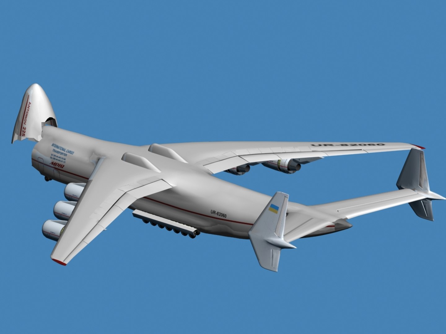 Antonov An-225 Mriya Aircraft 3d Model