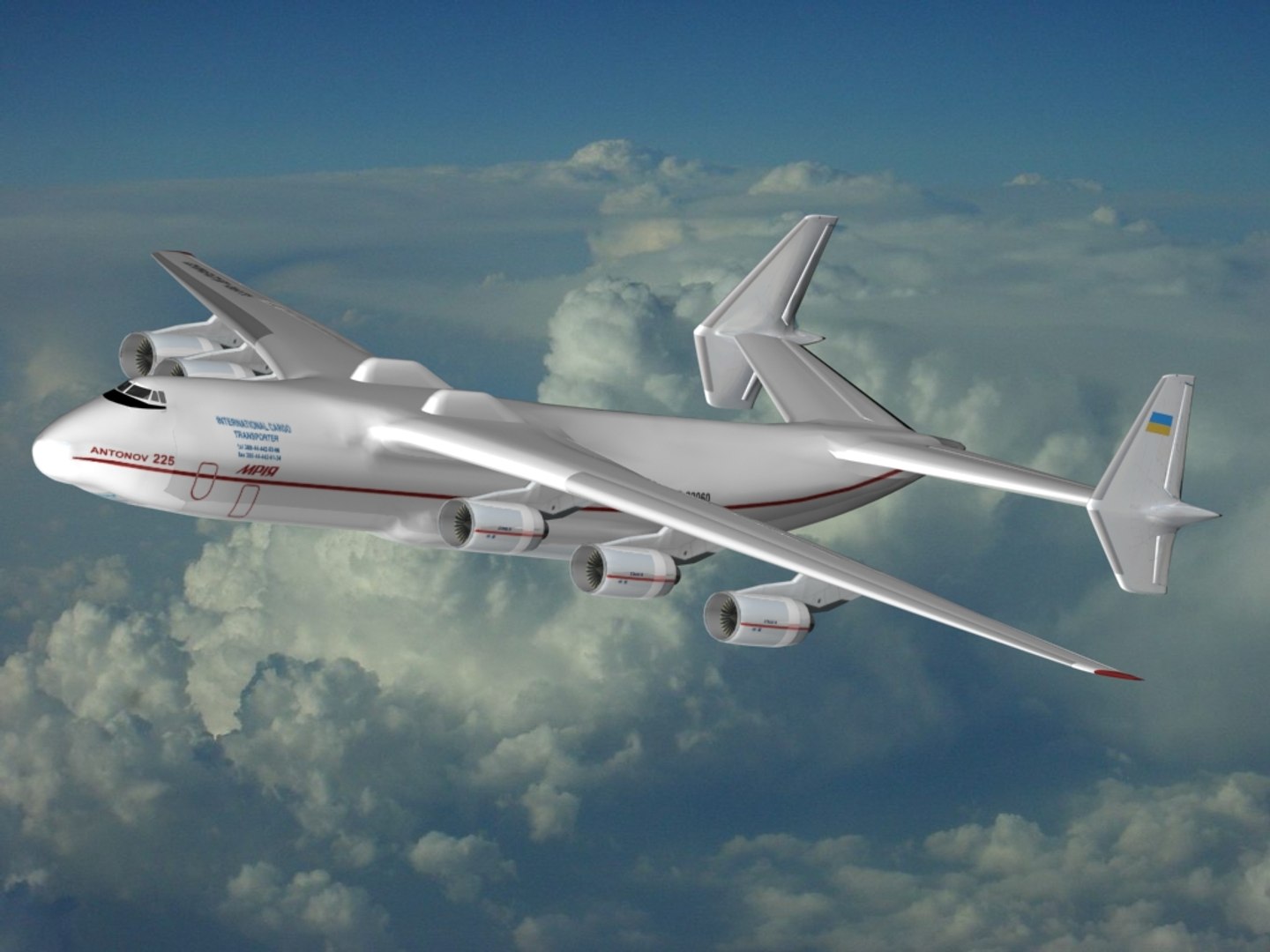 Antonov An-225 Mriya Aircraft 3d Model