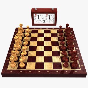 chess set 3d model