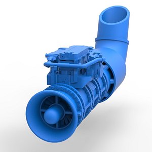 Jet engine 5 Scale 1 to 25