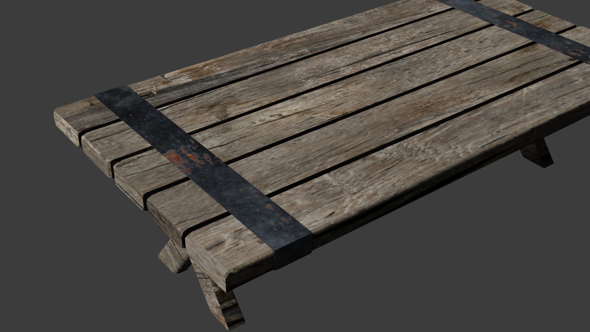 Rustic Medieval Table 3D - TurboSquid 2033083