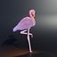 flamingo rigged cartoon 3D