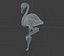 flamingo rigged cartoon 3D