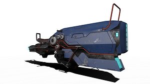 Sci fi hoverbike PBR