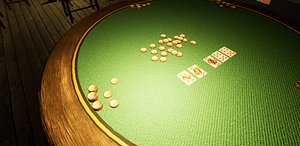 3D model poker table