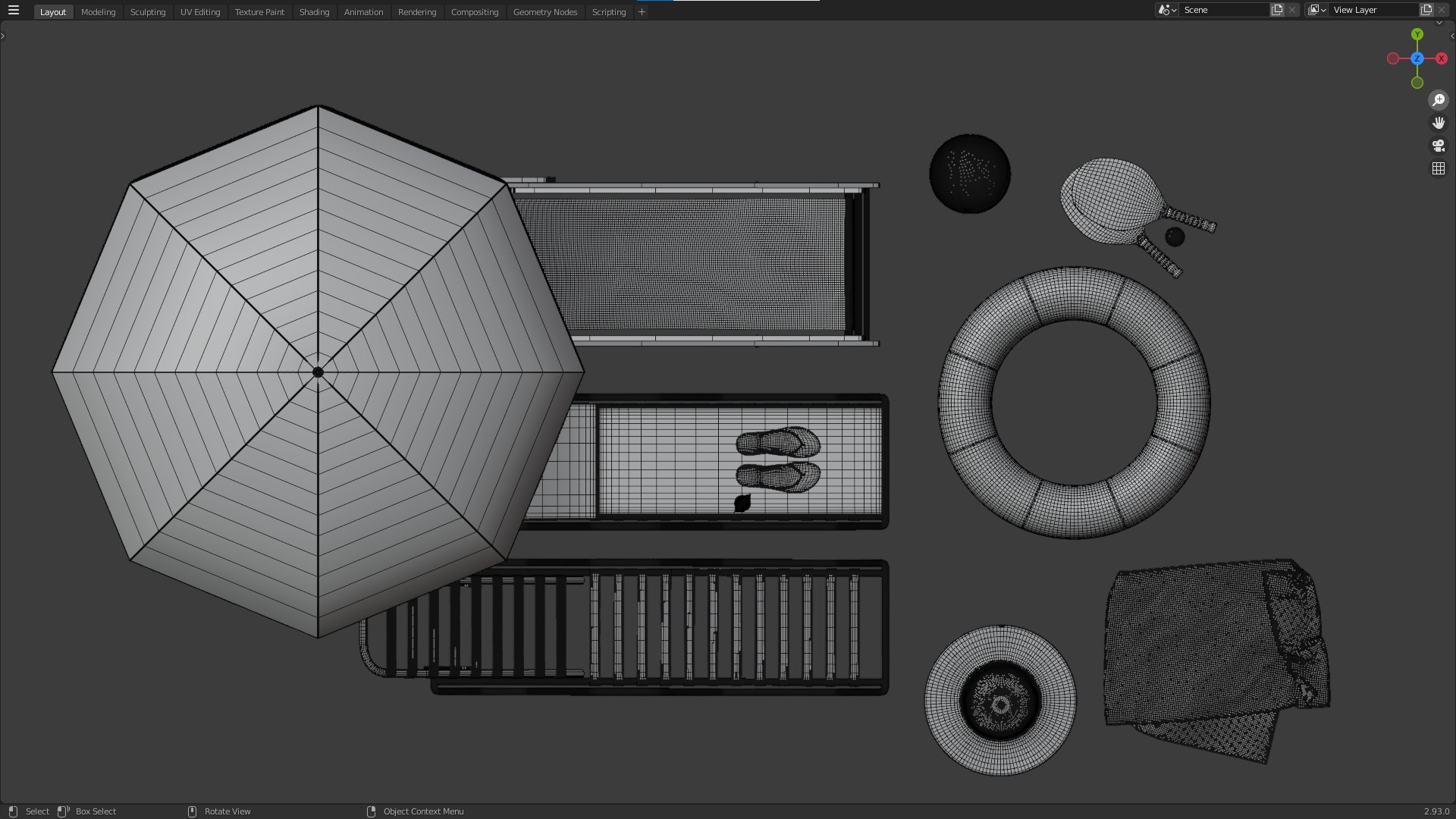 Beach Collection - Flip-Flops Deck Chair Rackets Life Buoy Towel 3D model https://p.turbosquid.com/ts-thumb/hJ/0DbjEP/lK/wireframe/png/1623606726/1920x1080/fit_q87/d4ea5c0df982a69422aabff26cd4d39e4a33bf97/wireframe.jpg