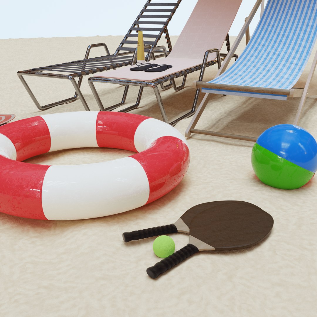 Beach Collection - Flip-Flops Deck Chair Rackets Life Buoy Towel 3D model https://p.turbosquid.com/ts-thumb/hJ/0DbjEP/zE/beachcollectioncolab_0013min/png/1623606525/1920x1080/fit_q87/cdec409e3b20d1db9908d246c7c4fa1b3d0419ef/beachcollectioncolab_0013min.jpg