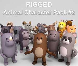 Rigged Animal Character Pack 2