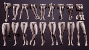 23 Female legs poses