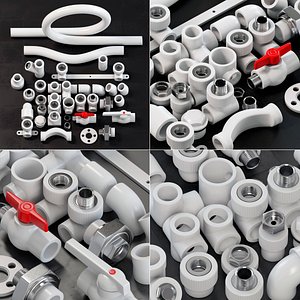 Fitingi plastic white