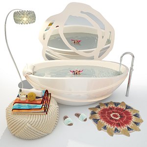 bathroom set bath 3D