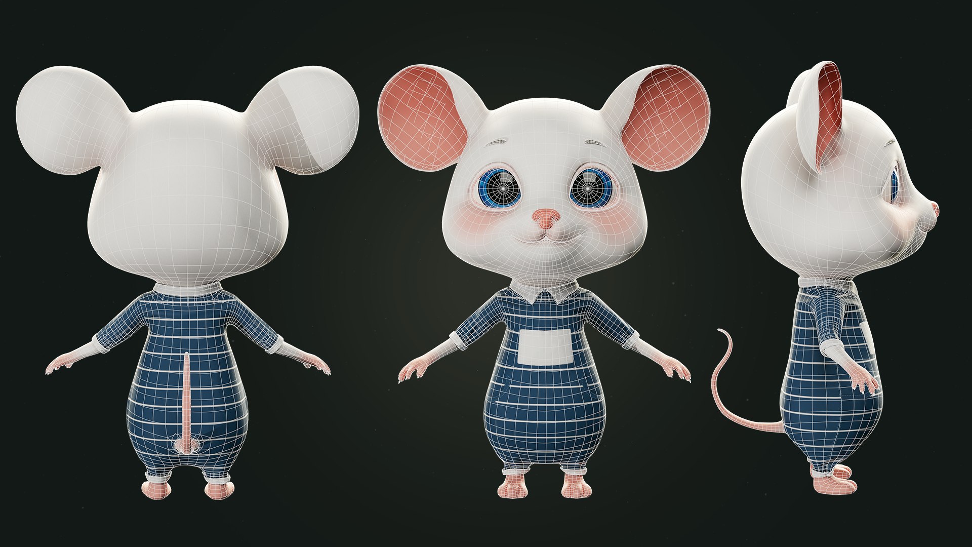 Mouse John 3D Model - TurboSquid 2264393