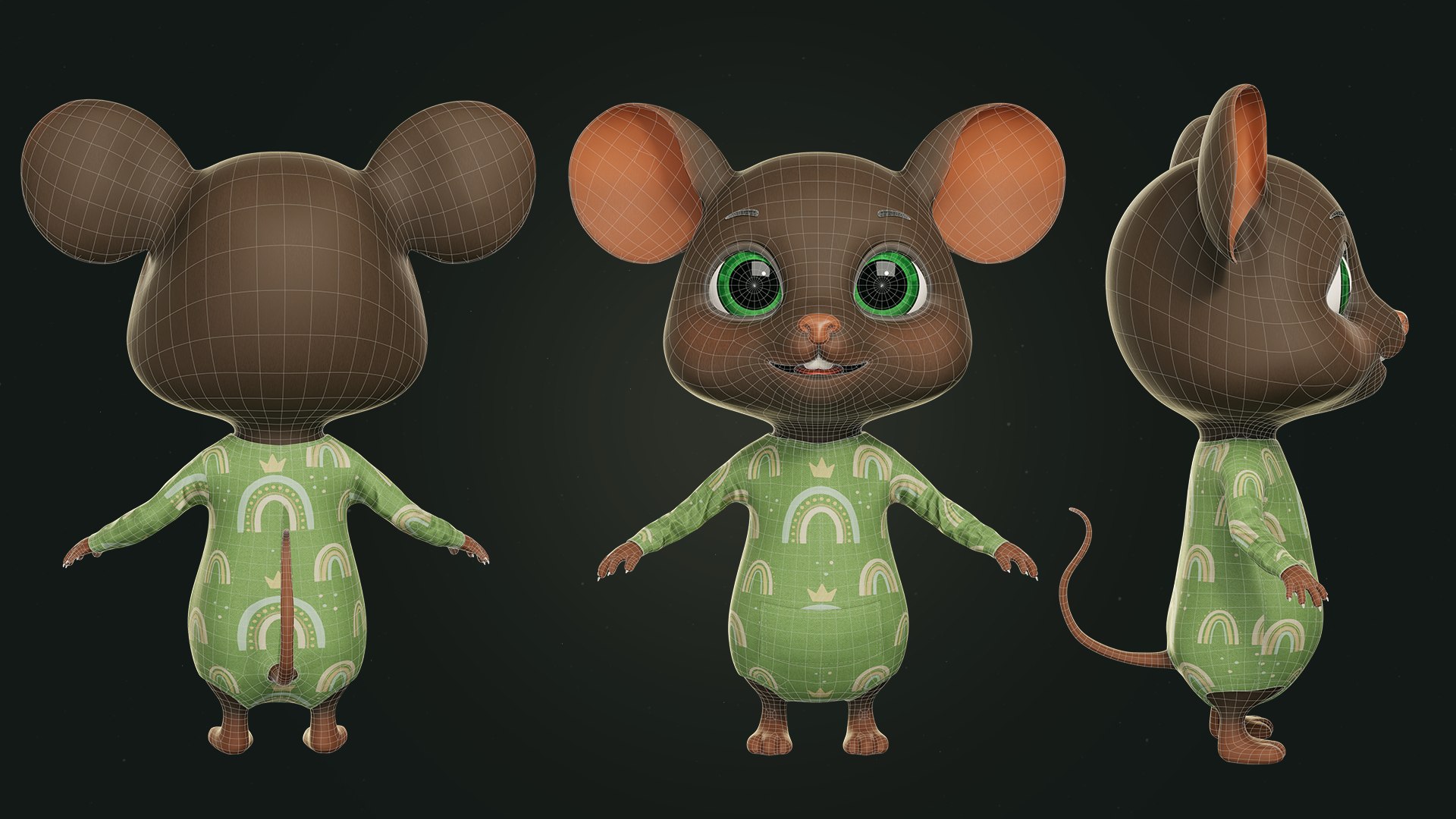 Mouse John 3D Model - TurboSquid 2264393
