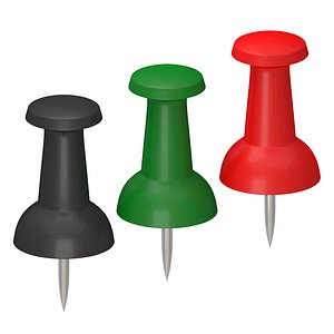 3D Assorted Push Pin Collection