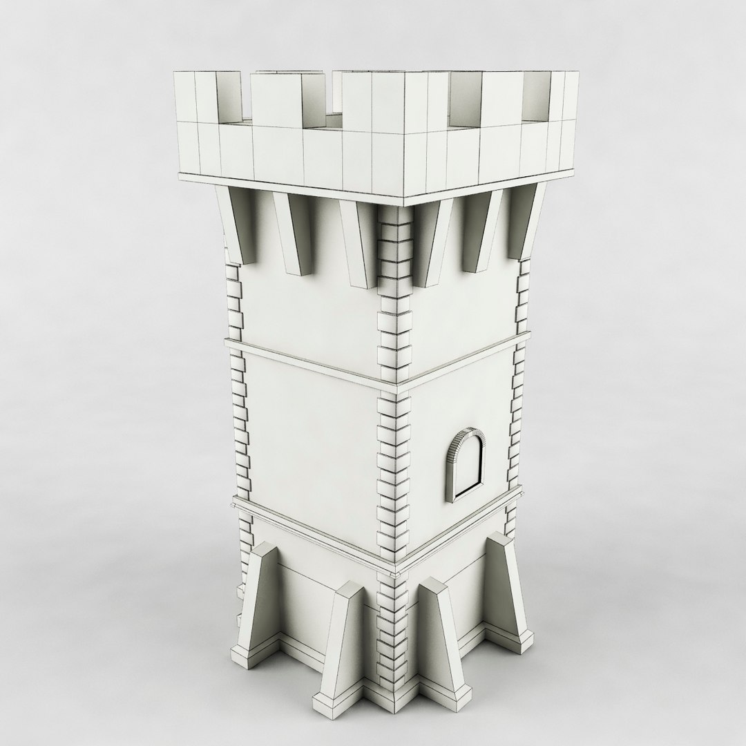 3D Watch Tower Model - TurboSquid 1154745
