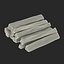 split wood logs 3d model