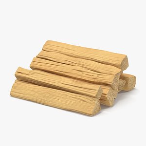 Split Wood Logs 3D Models