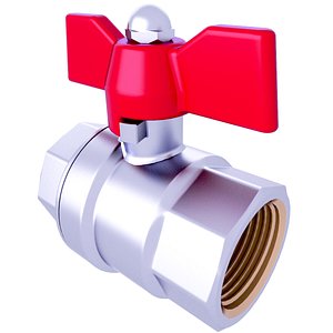 Gas Air Ball Valve 82 3D model