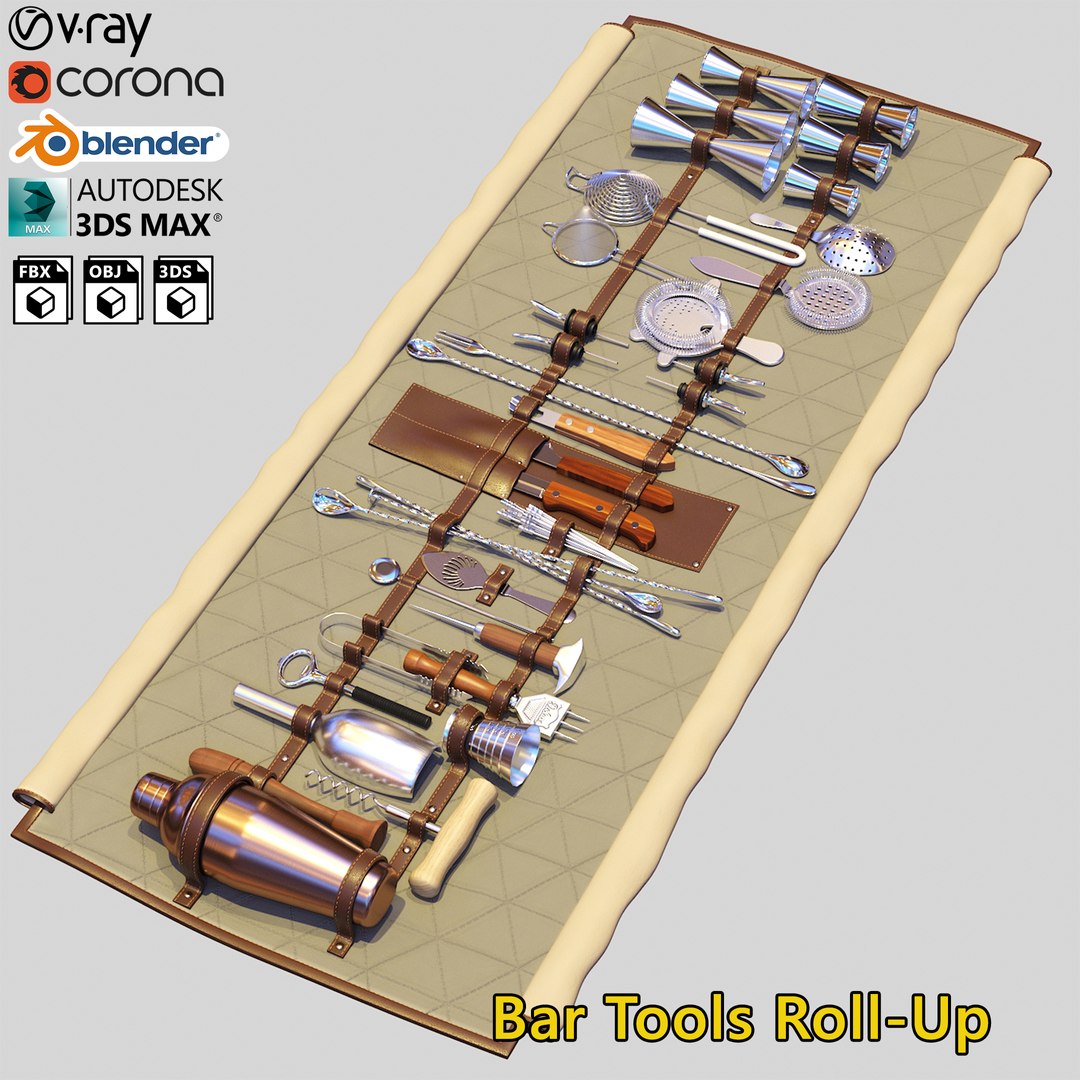 3D bar tools roll-up jigger https://p.turbosquid.com/ts-thumb/hJ/OkyJHh/df/z01a/jpg/1696267451/1920x1080/fit_q87/05d8bbf84f6176613ae115e7583ec9b584c1aea0/z01a.jpg