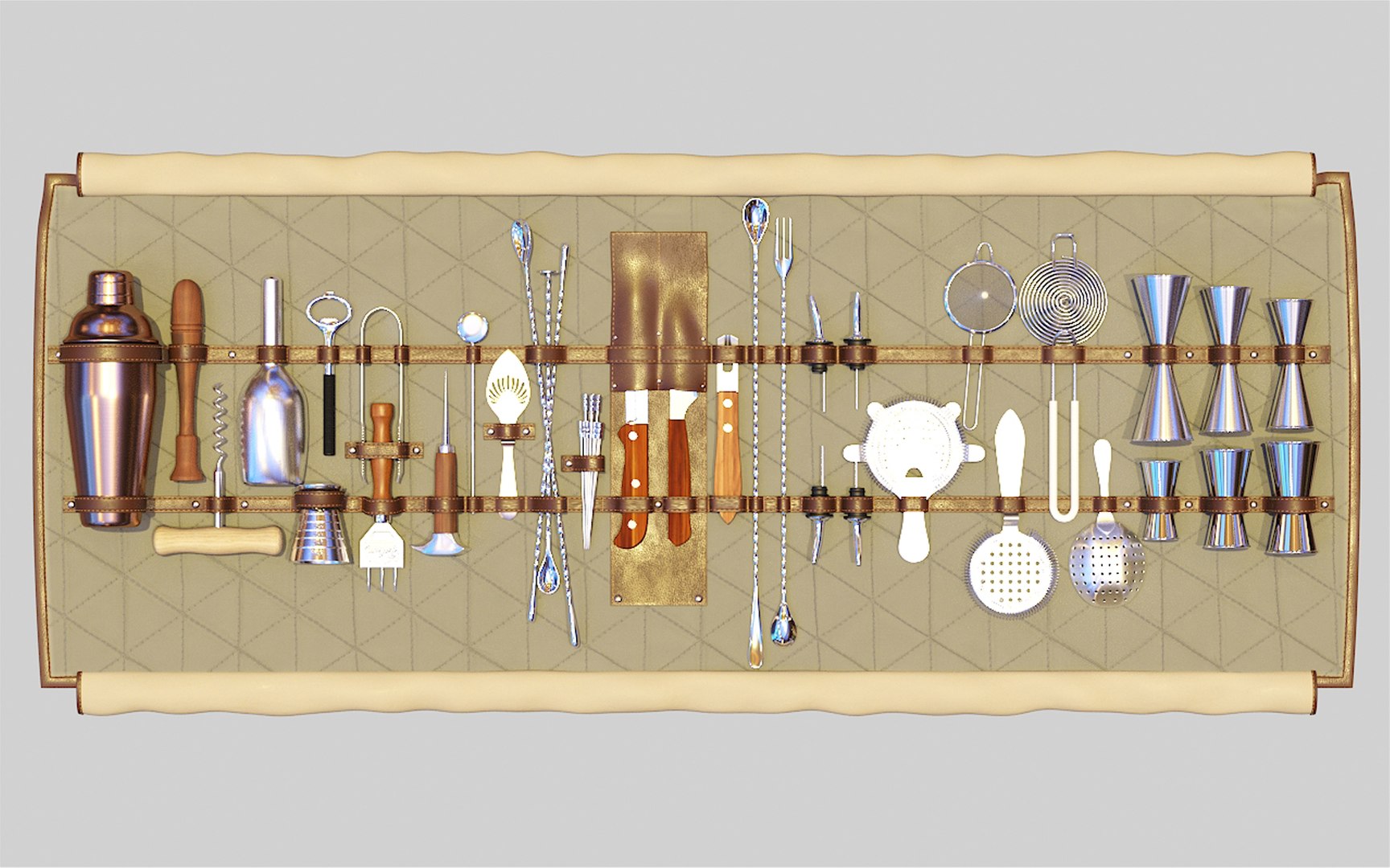 3D bar tools roll-up jigger https://p.turbosquid.com/ts-thumb/hJ/OkyJHh/hw/z03/jpg/1696267701/1920x1080/fit_q87/b6a0ded866308627bdd53c6513bc2b245aeafd06/z03.jpg