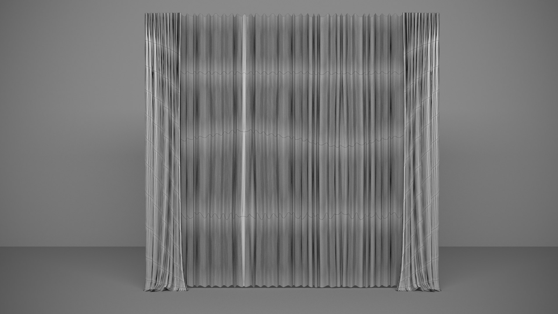 Curtain Model 3D TurboSquid 2064226