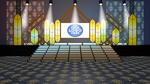3D virtual set