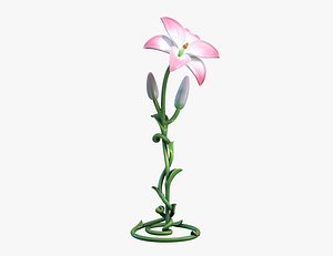 Lily flower printable 3D