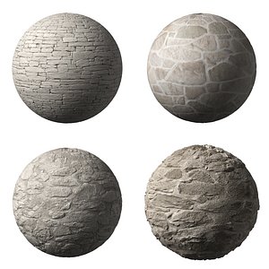 Stone Masonry Wall Set 04