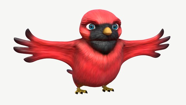 modelo 3d Pájaro cardenal de dibujos animados - TurboSquid 1160926 modelo 3d Pájaro cardenal de dibujos animados - TurboSquid 1160926