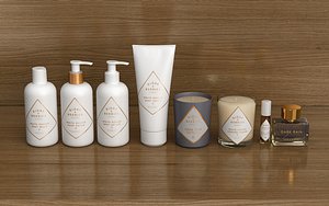 3D bath amenities model