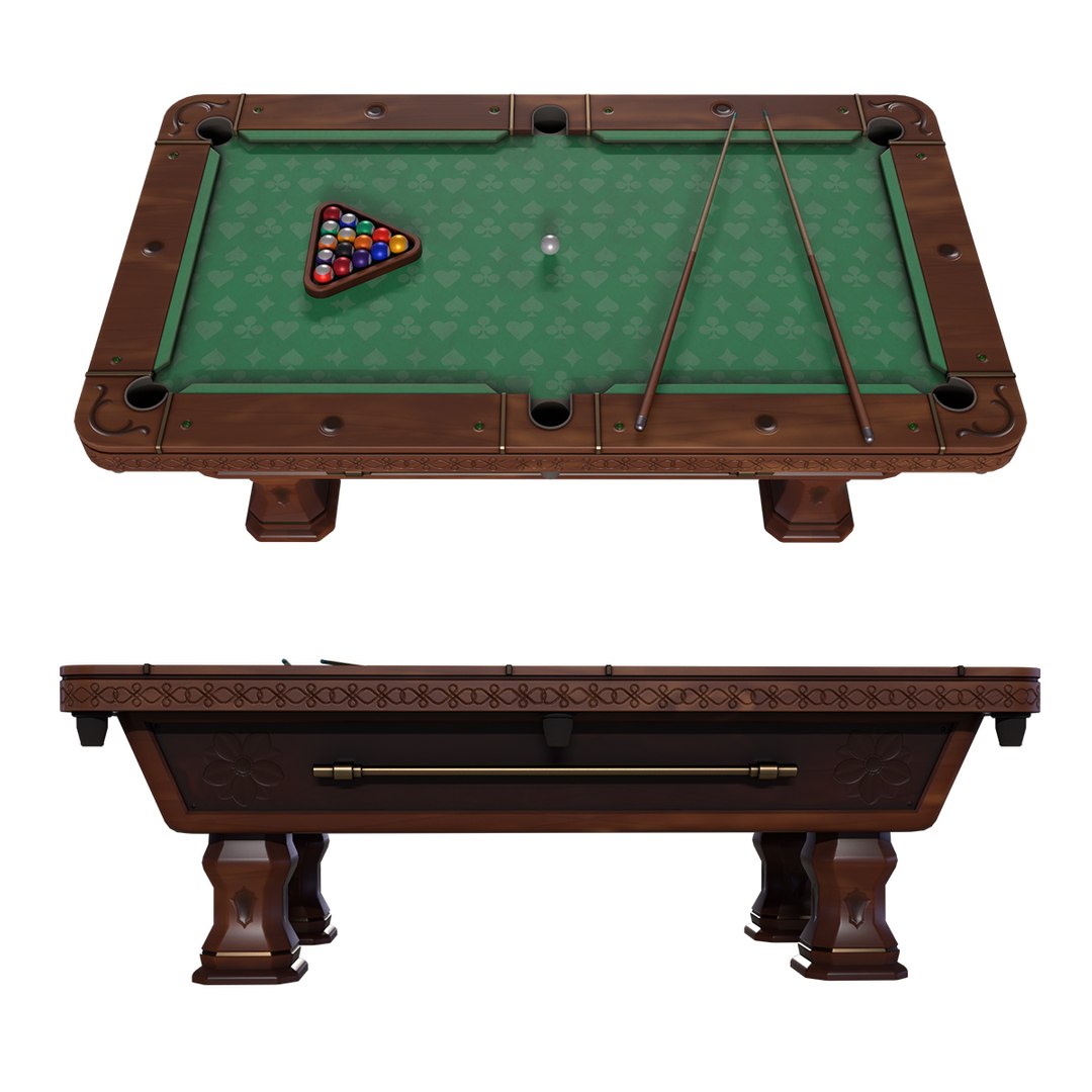 3D Pool Table - TurboSquid 2165871