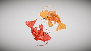 3D Rigged Cartoon Fish model