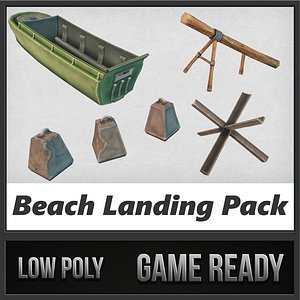 beach landing pack transport 3d 3ds