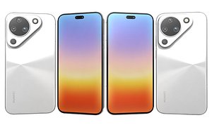 Huawei Pura 90 White 3D model