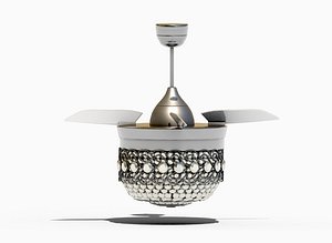 Modern Crystal Ceiling Fan