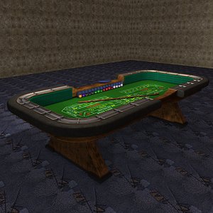 Casino Craps Table & Accessories HD