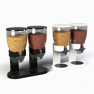 Cereal Dispenser Double Can Morning Buffet