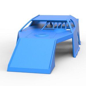 3D Shell of Dirt Modified stock car Scale 1 to 25