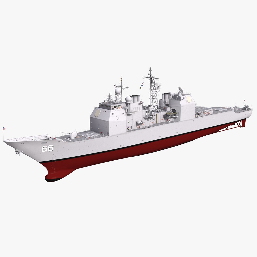 Ticonderoga Class Cruiser Hue City CG-66 3D Model 3D model preview
