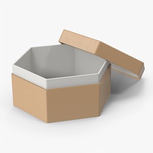 Open Hexagon Box 3D model