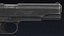 M1911 Pistol Low Poly