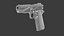 M1911 Pistol Low Poly