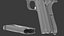 M1911 Pistol Low Poly