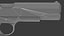 M1911 Pistol Low Poly