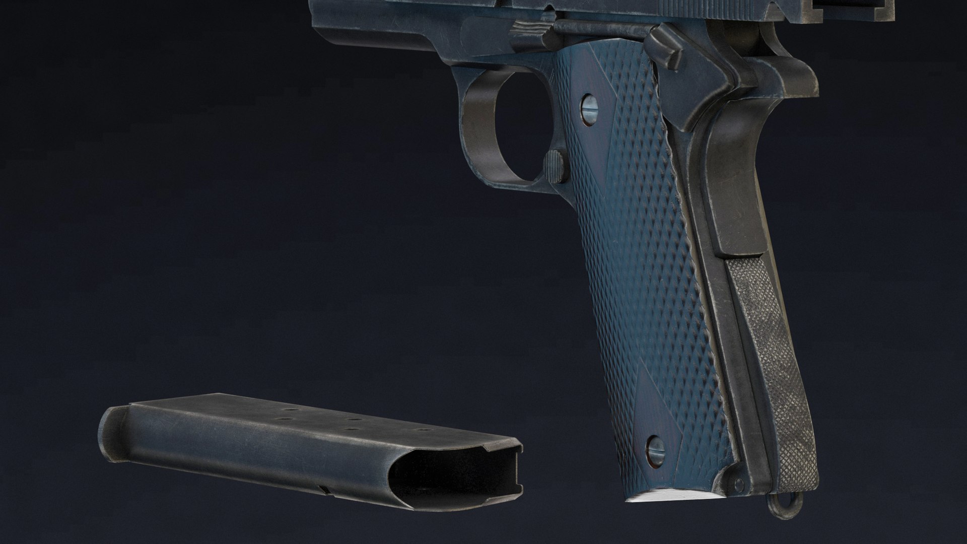 3D M1911 Pistol Low Poly https://p.turbosquid.com/ts-thumb/hJ/qPL6B3/Iv/m1911pistollowpoly015/jpg/1649429011/1920x1080/fit_q87/1606ff0d8ee81745a27bf3ba9819213b78d0e51b/m1911pistollowpoly015.jpg
