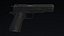 M1911 Pistol Low Poly