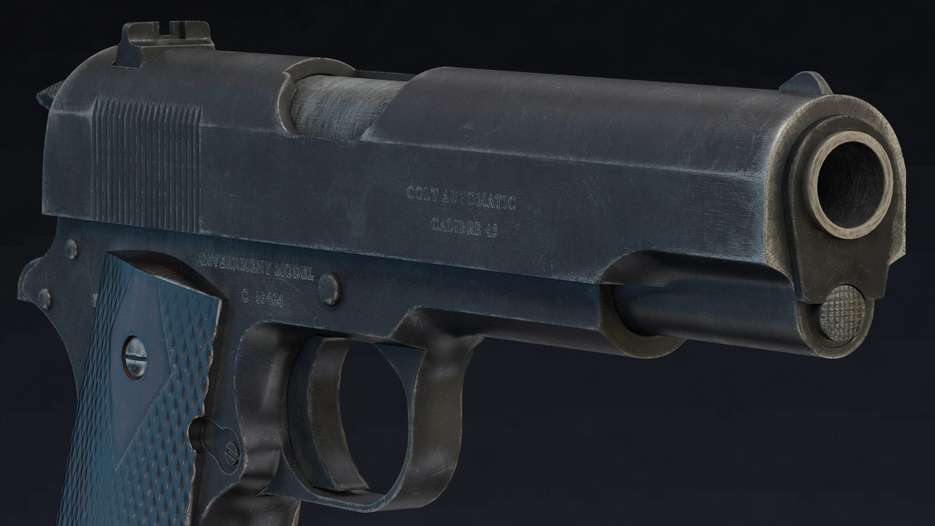 3D M1911 Pistol Low Poly https://p.turbosquid.com/ts-thumb/hJ/qPL6B3/Ql/m1911pistollowpoly010/jpg/1649429059/1920x1080/fit_q87/0e9a499356dd909765f822d079c22f31d974d563/m1911pistollowpoly010.jpg