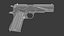 M1911 Pistol Low Poly